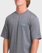 Crossboards Short Sleeve Surf Tee - Light Gray Heather