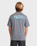 Crossboards Short Sleeve Surf Tee - Light Gray Heather