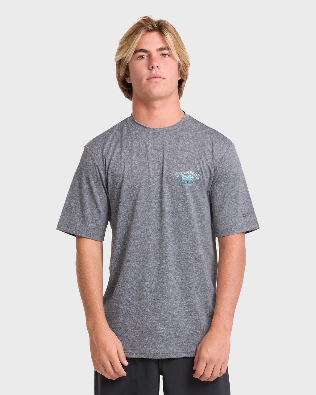 Crossboards Short Sleeve Surf Tee - Light Gray Heather