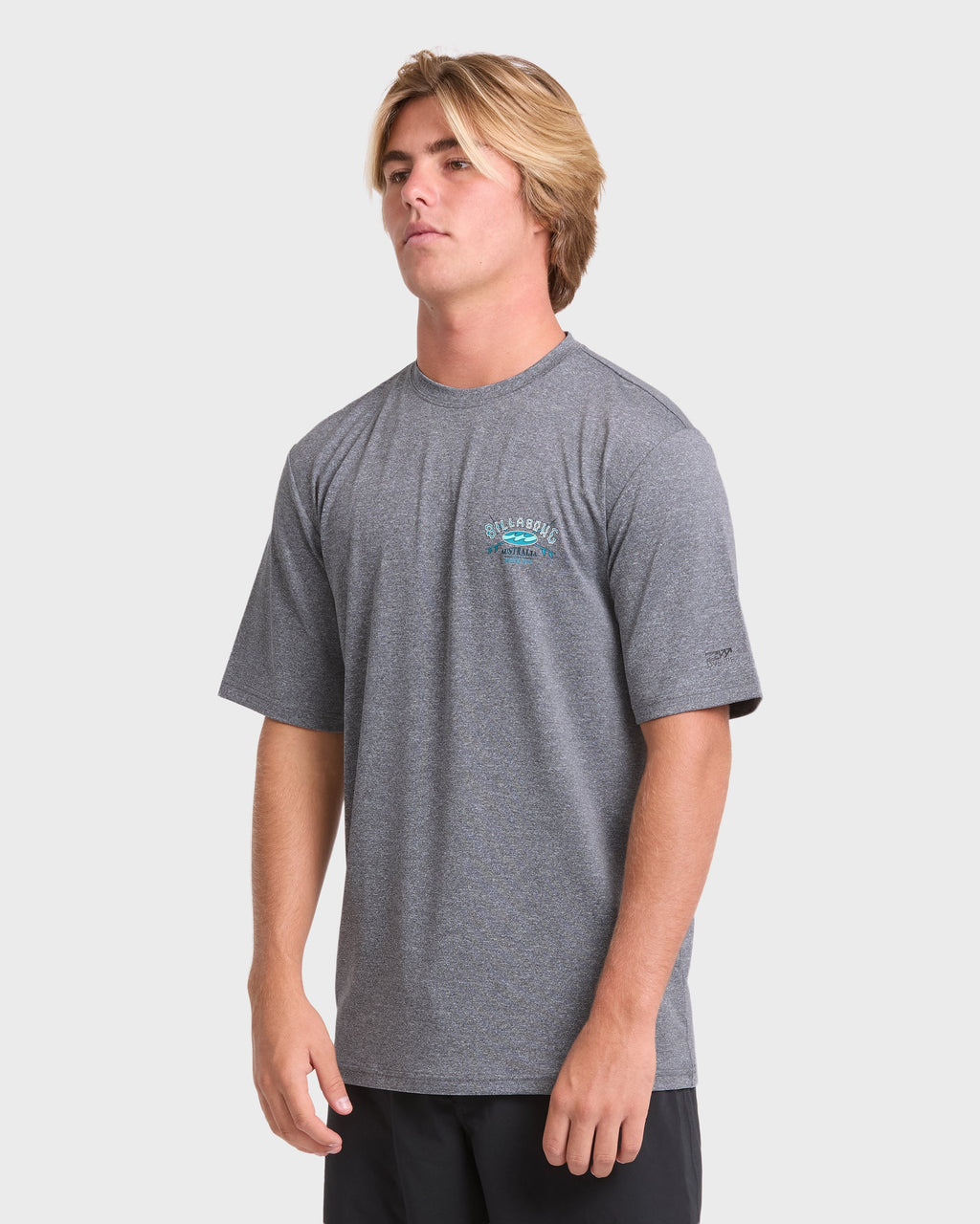 Crossboards Short Sleeve Surf Tee - Light Gray Heather