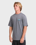 Crossboards Short Sleeve Surf Tee - Light Gray Heather