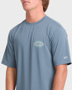 Rift Short Sleeve Surf Tee - China Blue