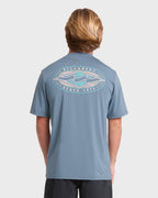Rift Short Sleeve Surf Tee - China Blue