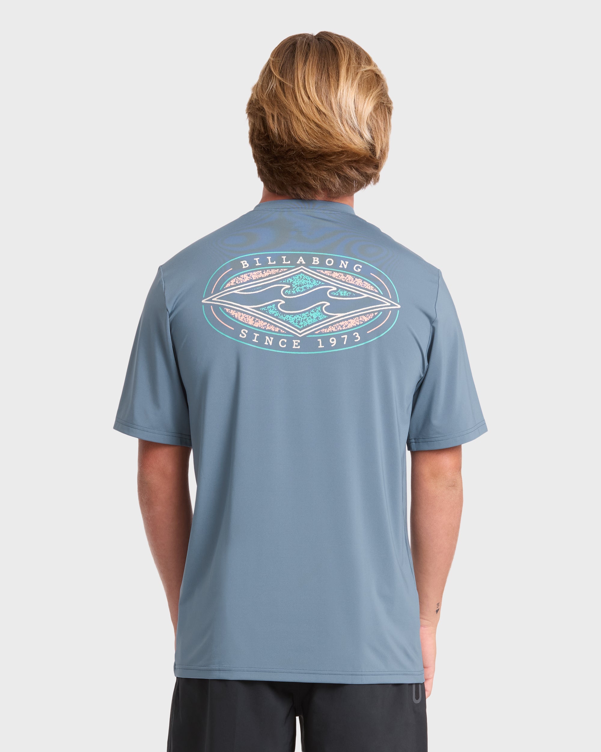Rift Short Sleeve Surf Tee - China Blue
