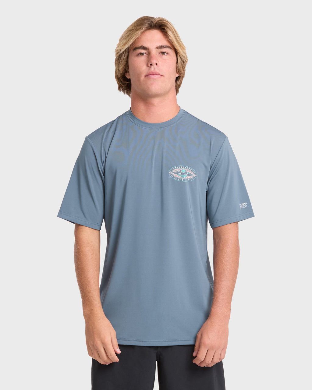 Rift Short Sleeve Surf Tee - China Blue