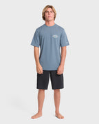 Rift Short Sleeve Surf Tee - China Blue