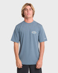 Rift Short Sleeve Surf Tee - China Blue