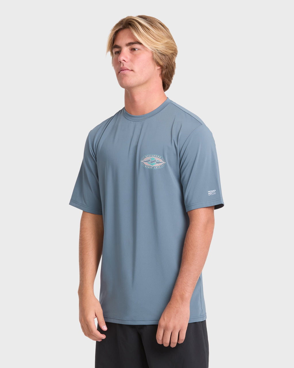 Rift Short Sleeve Surf Tee - China Blue