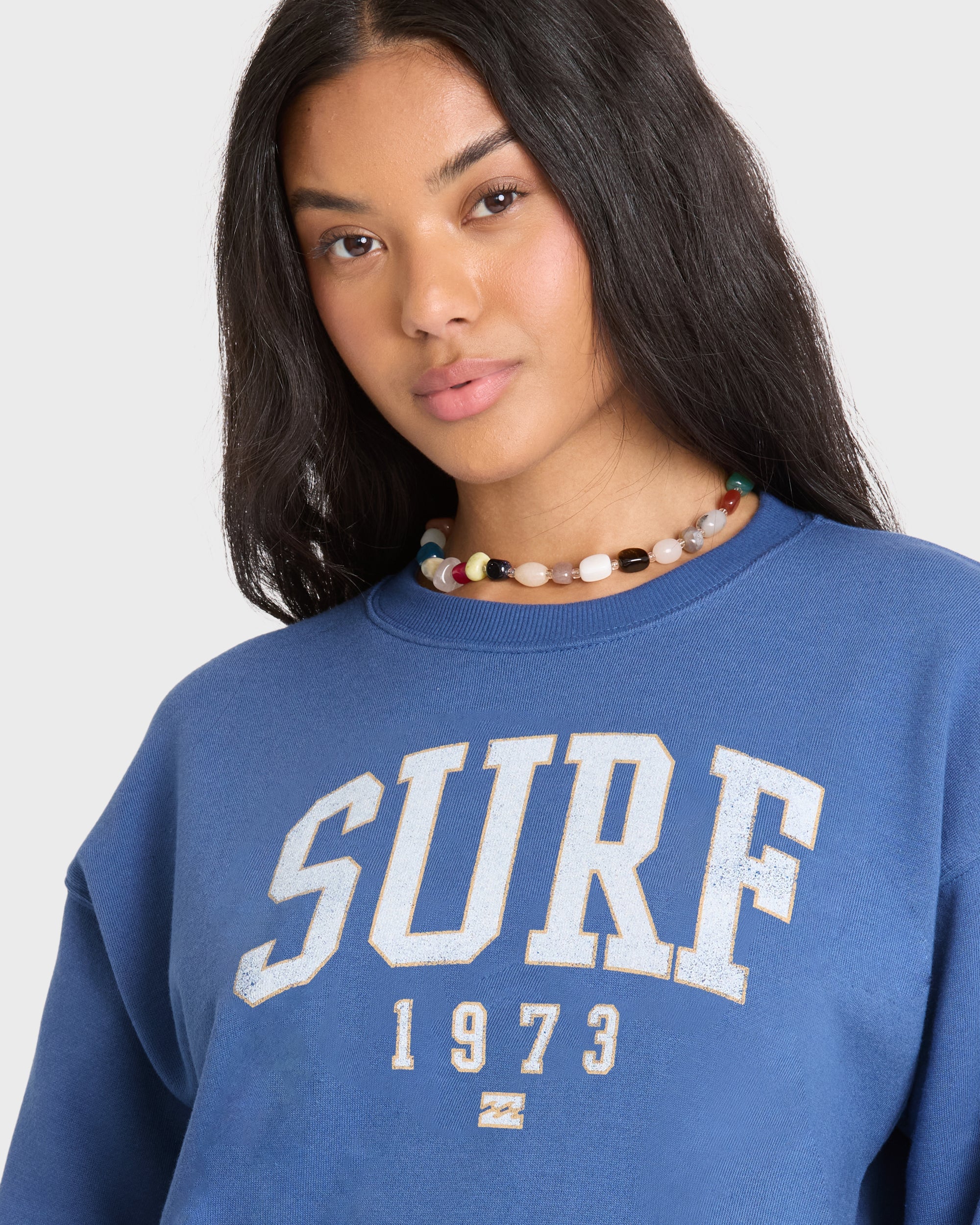 Gone Surfing Crewneck Sweatshirt - True Navy