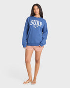 Gone Surfing Crewneck Sweatshirt - True Navy