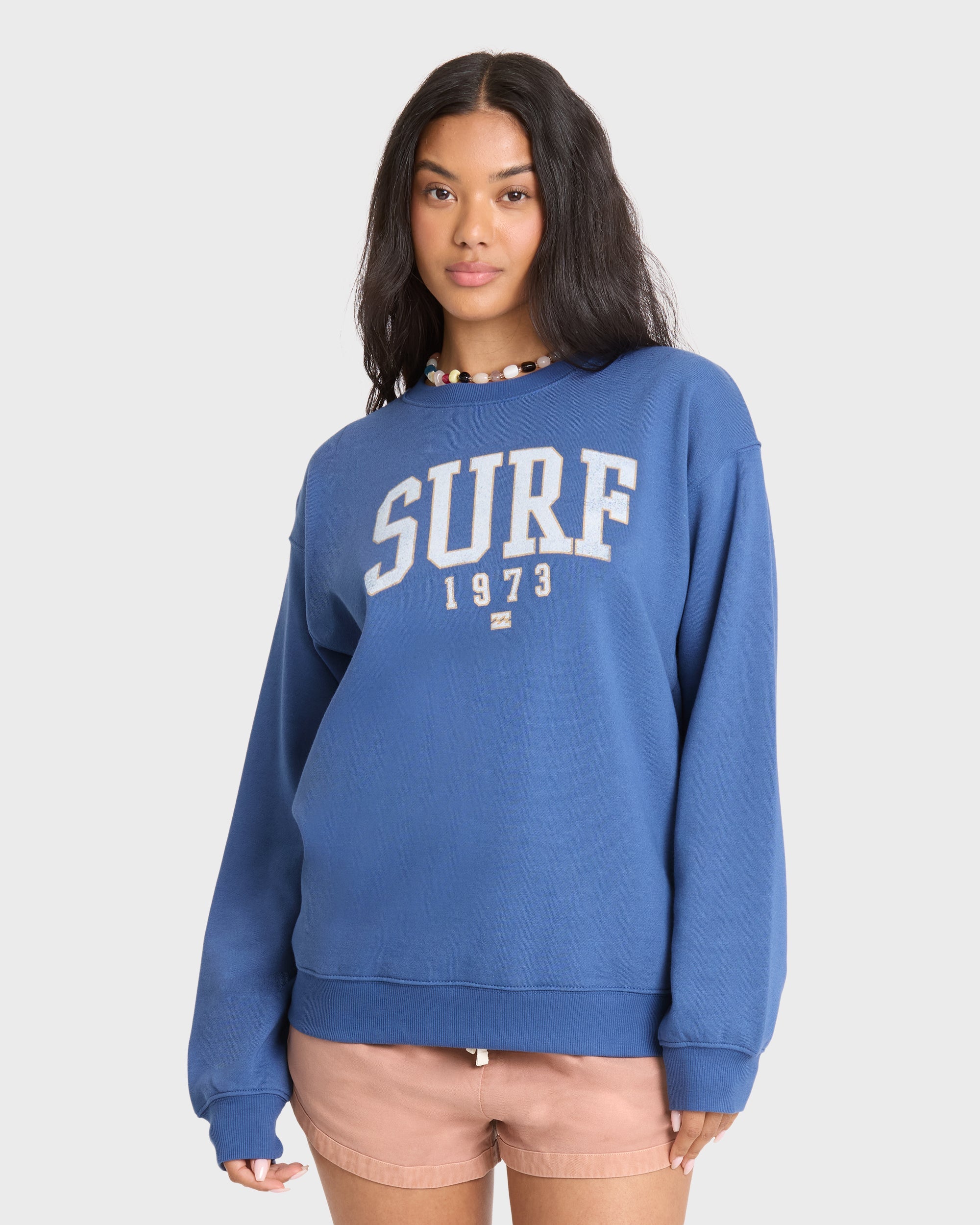 Gone Surfing Crewneck Sweatshirt - True Navy
