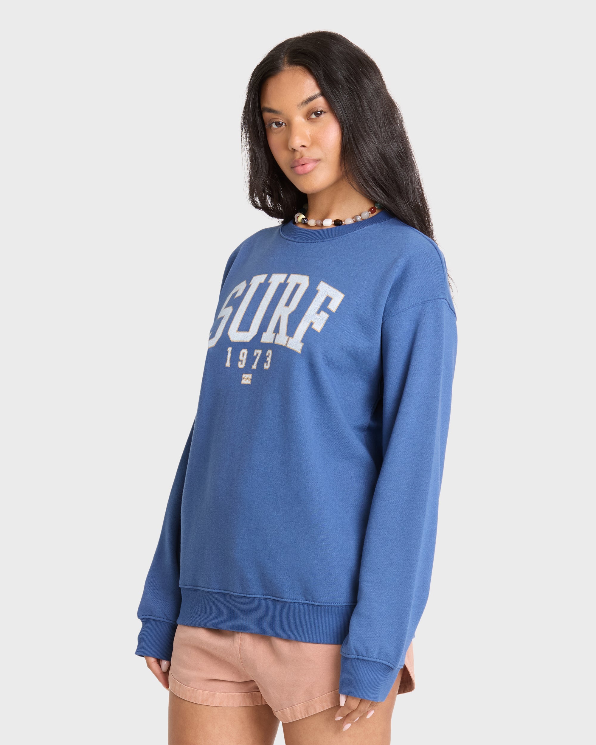 Gone Surfing Crewneck Sweatshirt - True Navy