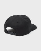 Crayon Wave Snapback Hat - Black