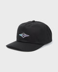 Crayon Wave Snapback Hat - Black
