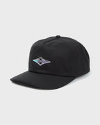 Crayon Wave Snapback Hat - Black