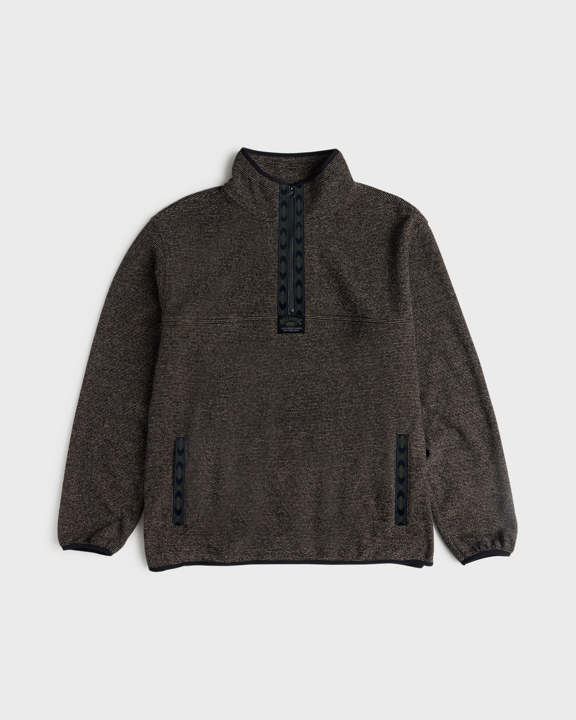 Frontier Mockneck Quarter-Zip Fleece - Black