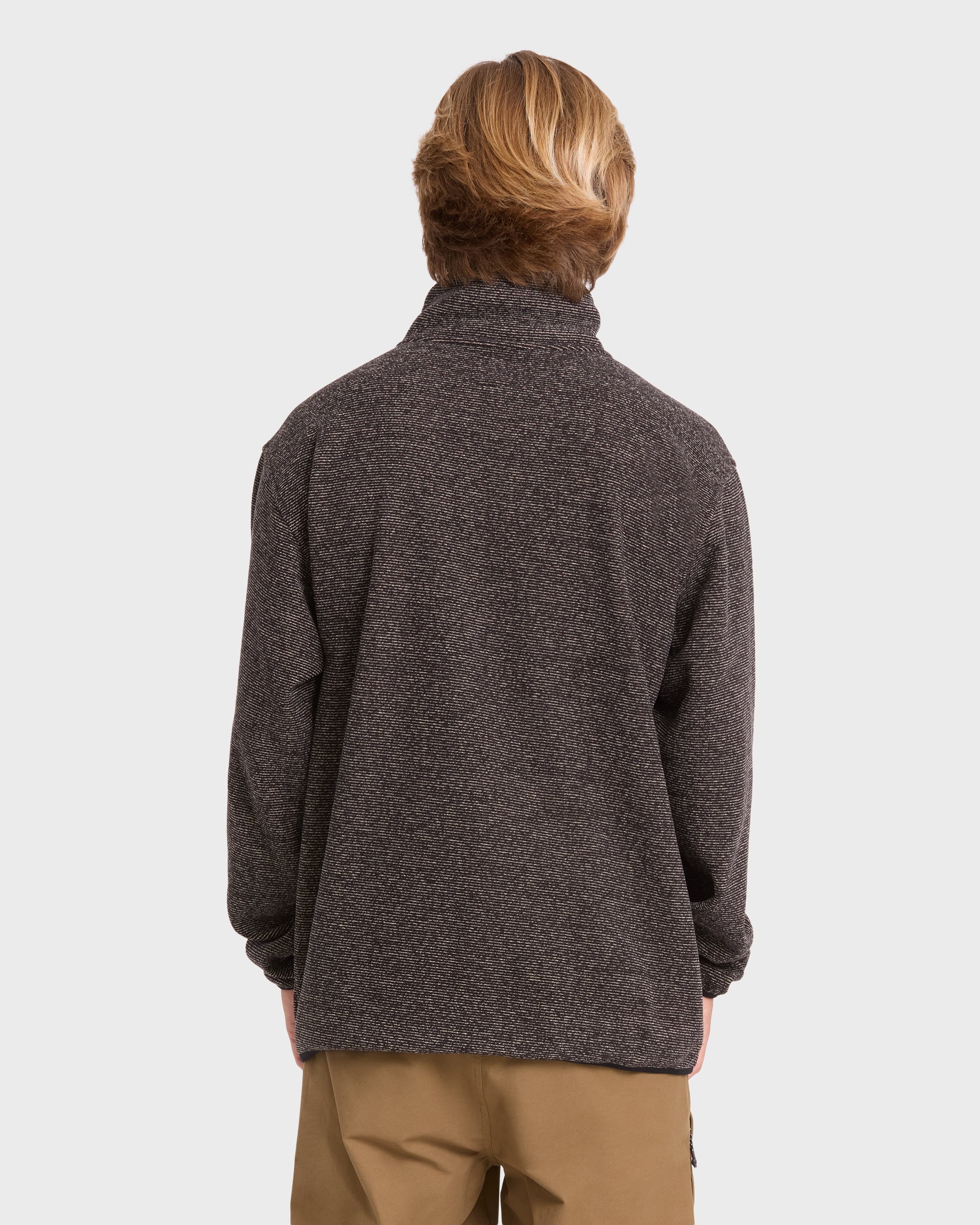 Frontier Mockneck Quarter-Zip Fleece - Black