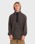 Frontier Mockneck Quarter-Zip Fleece - Black