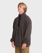 Frontier Mockneck Quarter-Zip Fleece - Black