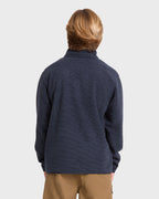 Frontier Mockneck Quarter-Zip Fleece - True Navy
