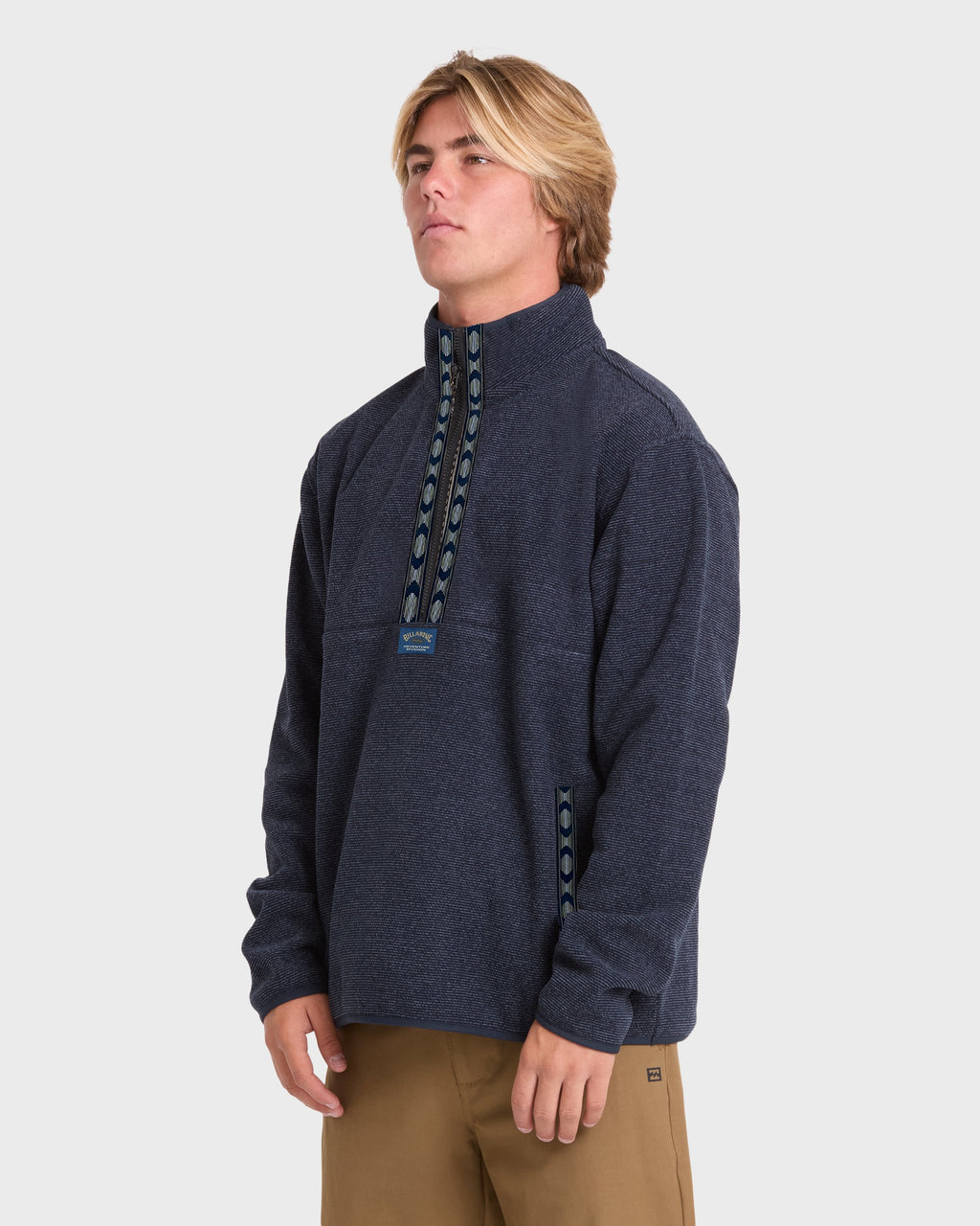 Frontier Mockneck Quarter-Zip Fleece - True Navy