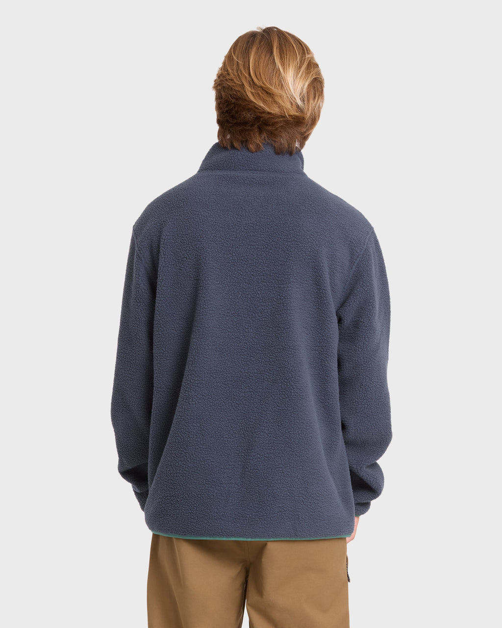 Alpine Mock Neck Full-Zip Fleece - Blue Graphite
