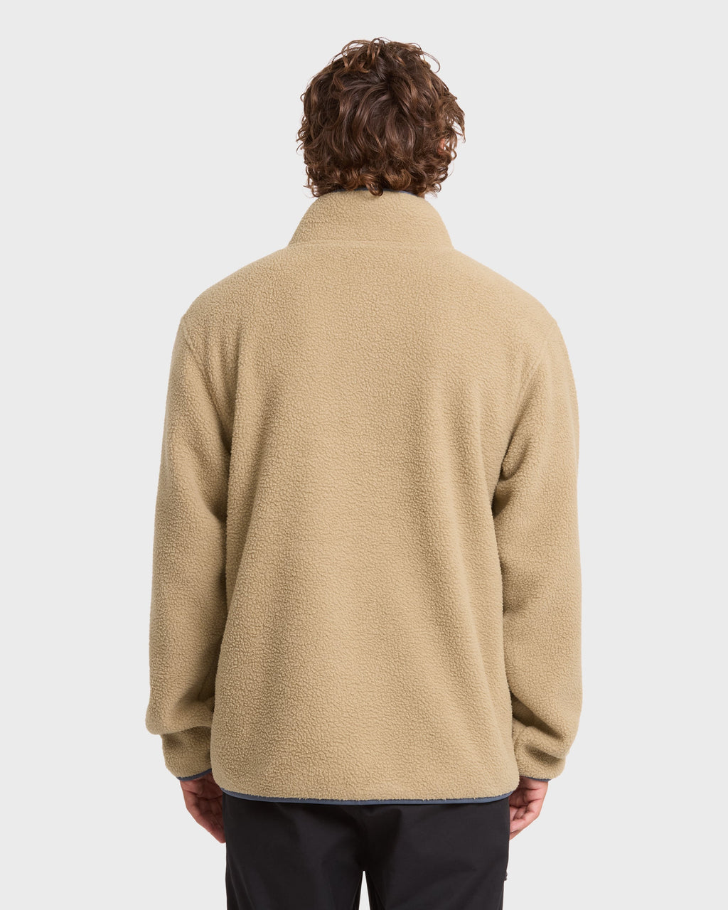 Alpine Mock Neck Full-Zip Fleece - Pale Khaki