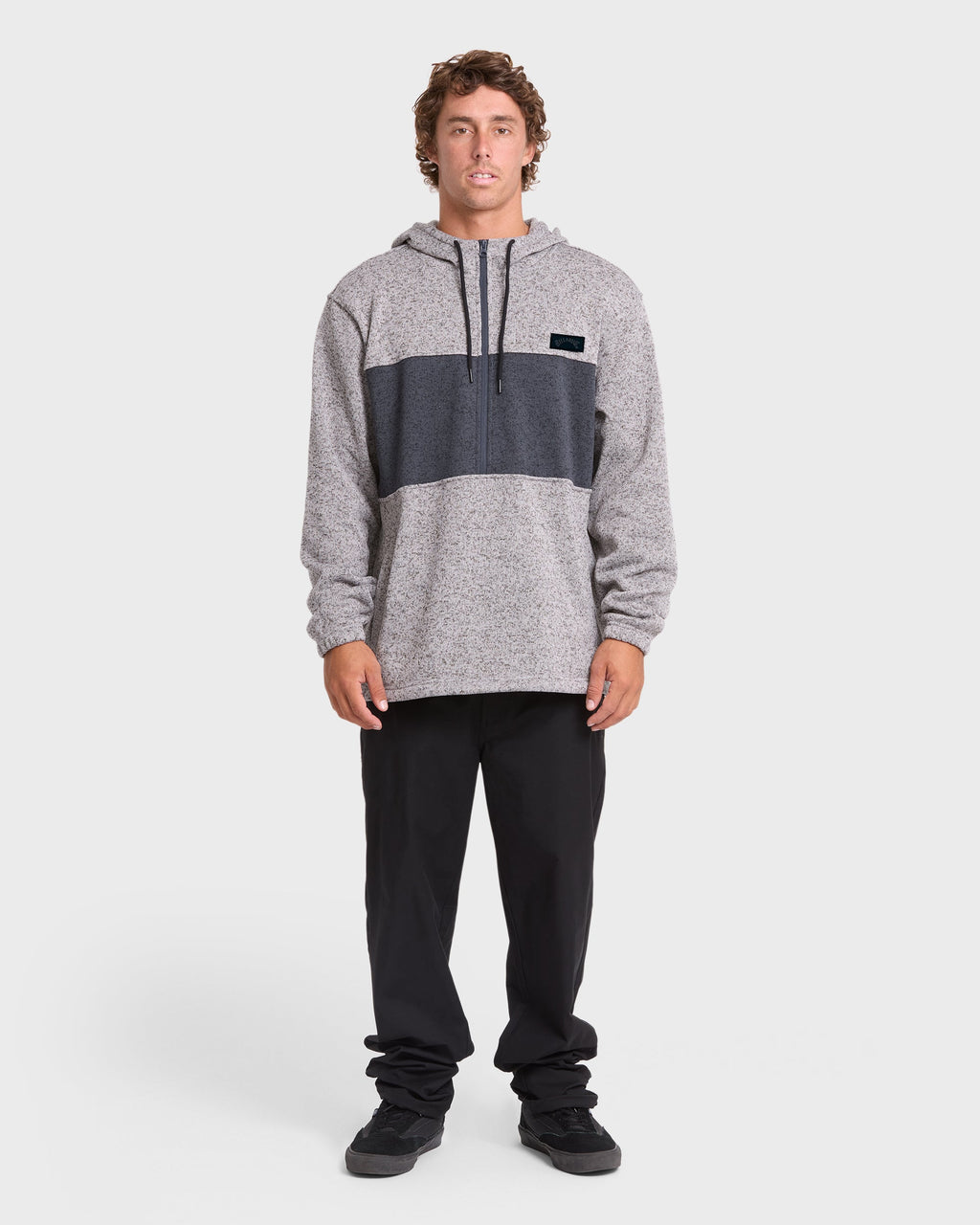 Adventure Division Boundary Pullover Quarter Zip Hoodie - Alloy