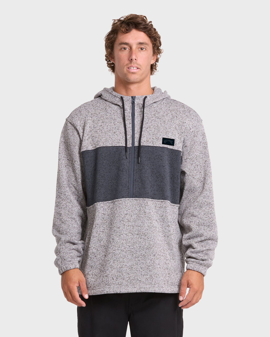 Adventure Division Boundary Pullover Quarter Zip Hoodie - Alloy