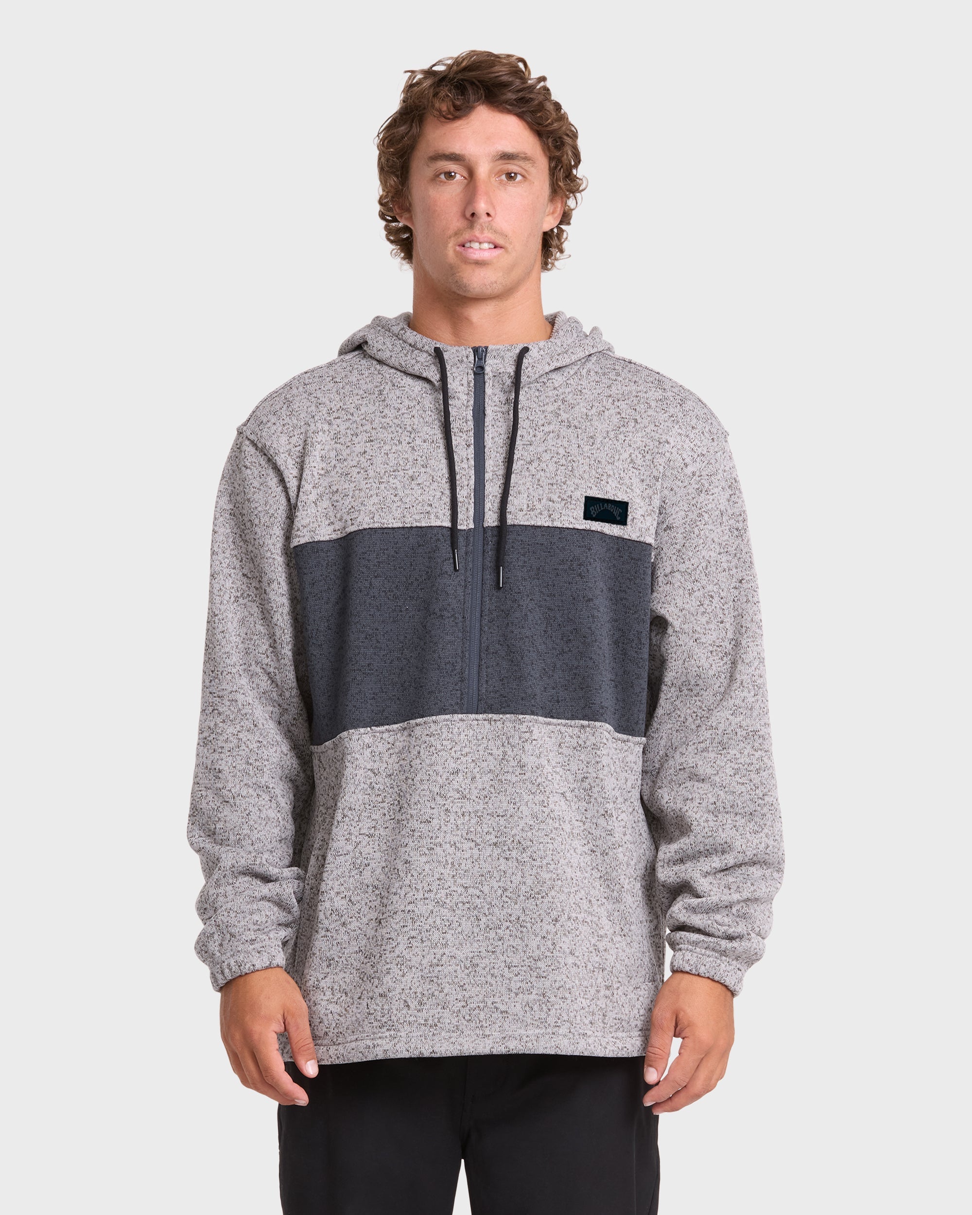 Adventure Division Boundary Pullover Quarter Zip Hoodie - Alloy