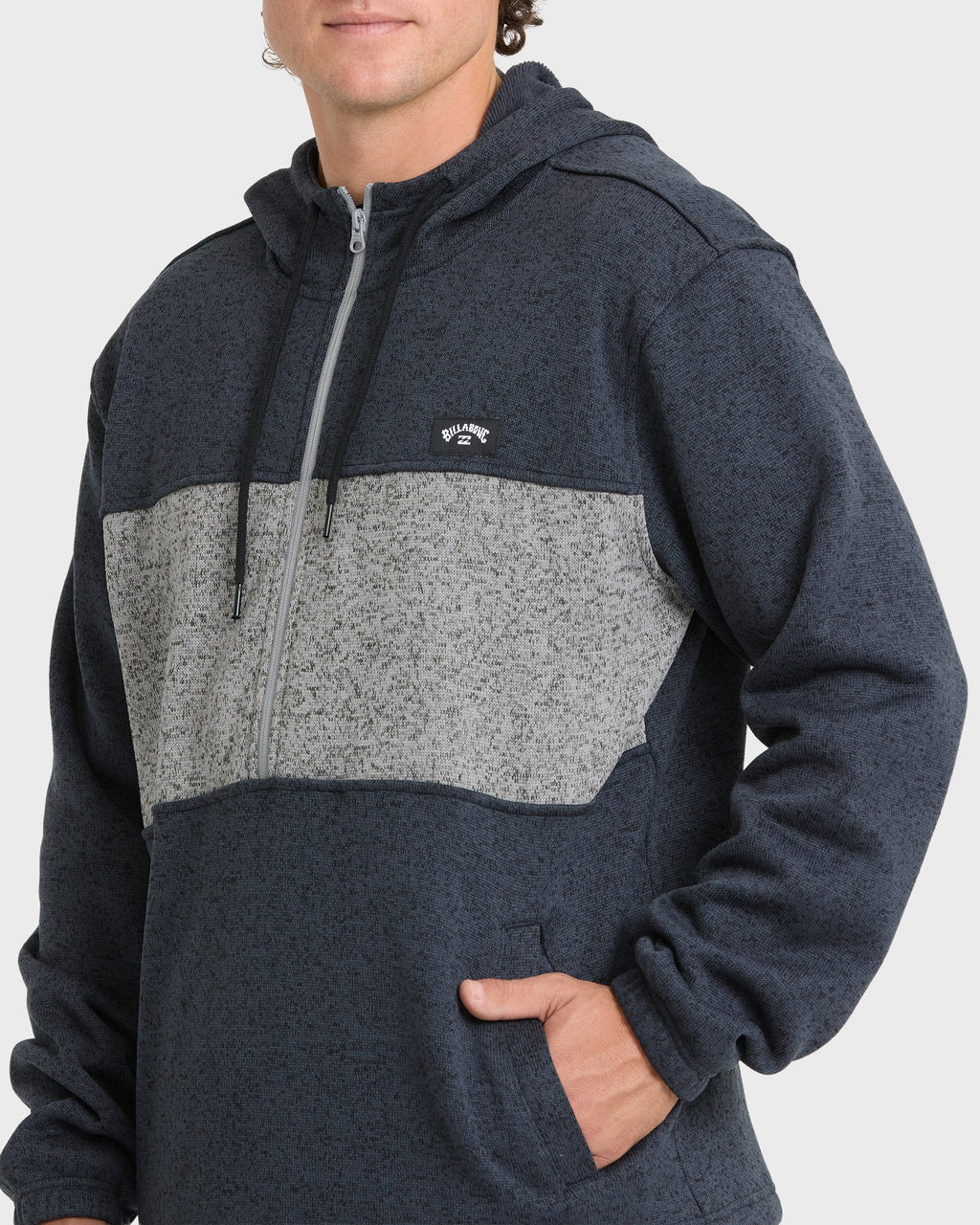 Adventure Division Boundary Pullover Quarter Zip Hoodie - True Navy