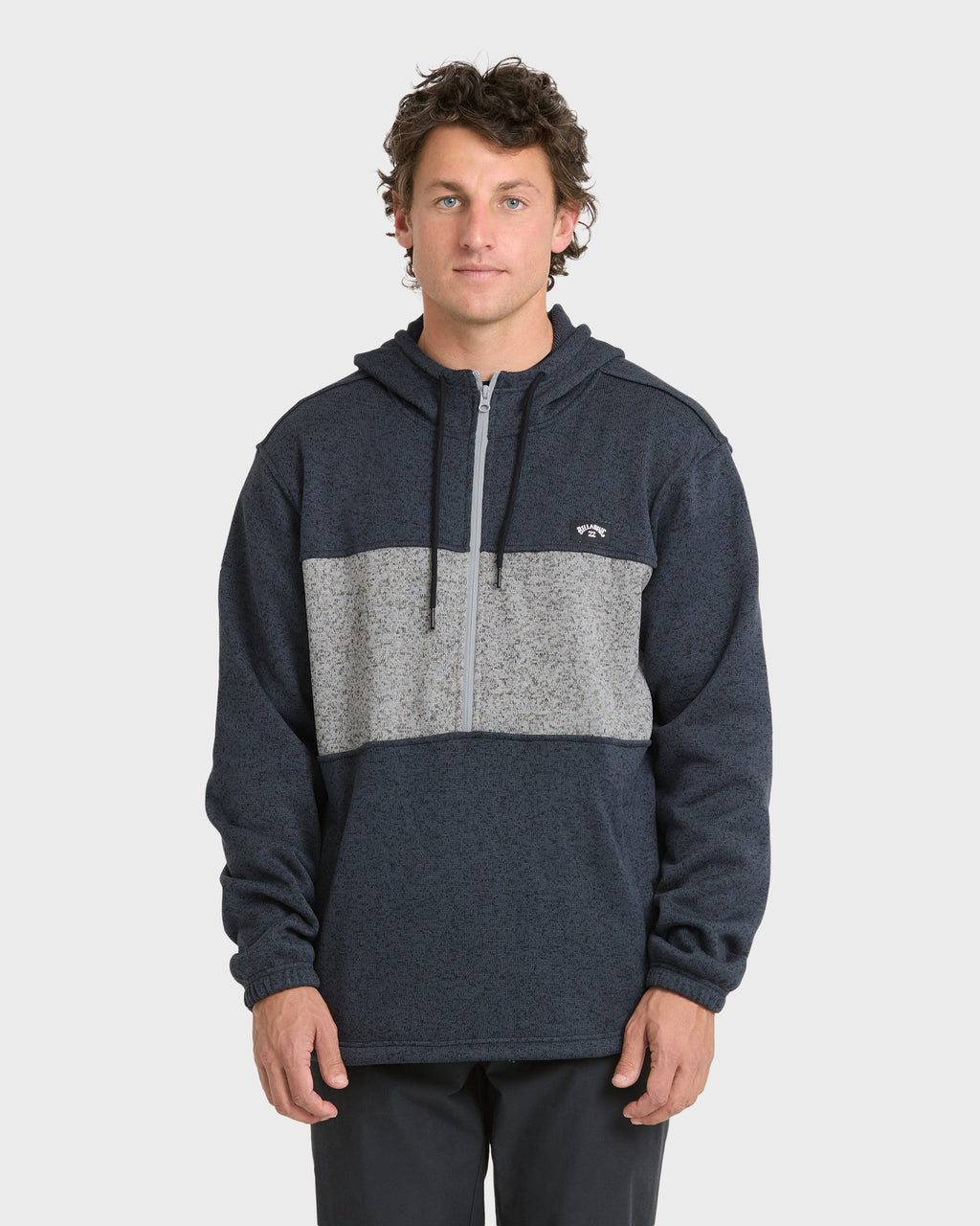 Adventure Division Boundary Pullover Quarter Zip Hoodie - True Navy