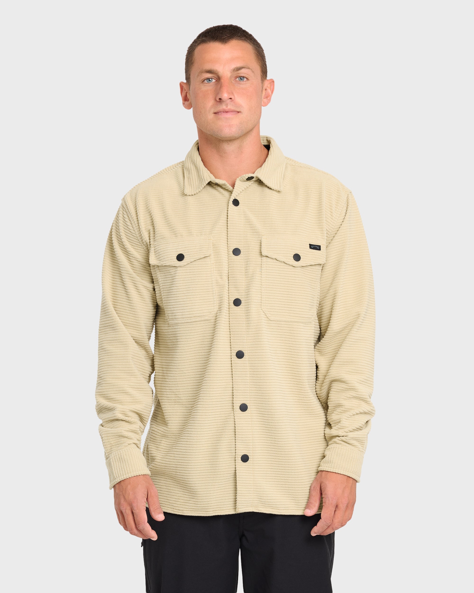 Adventure Division Ridge Long Sleeve Fleece Overshirt - Sand Khaki