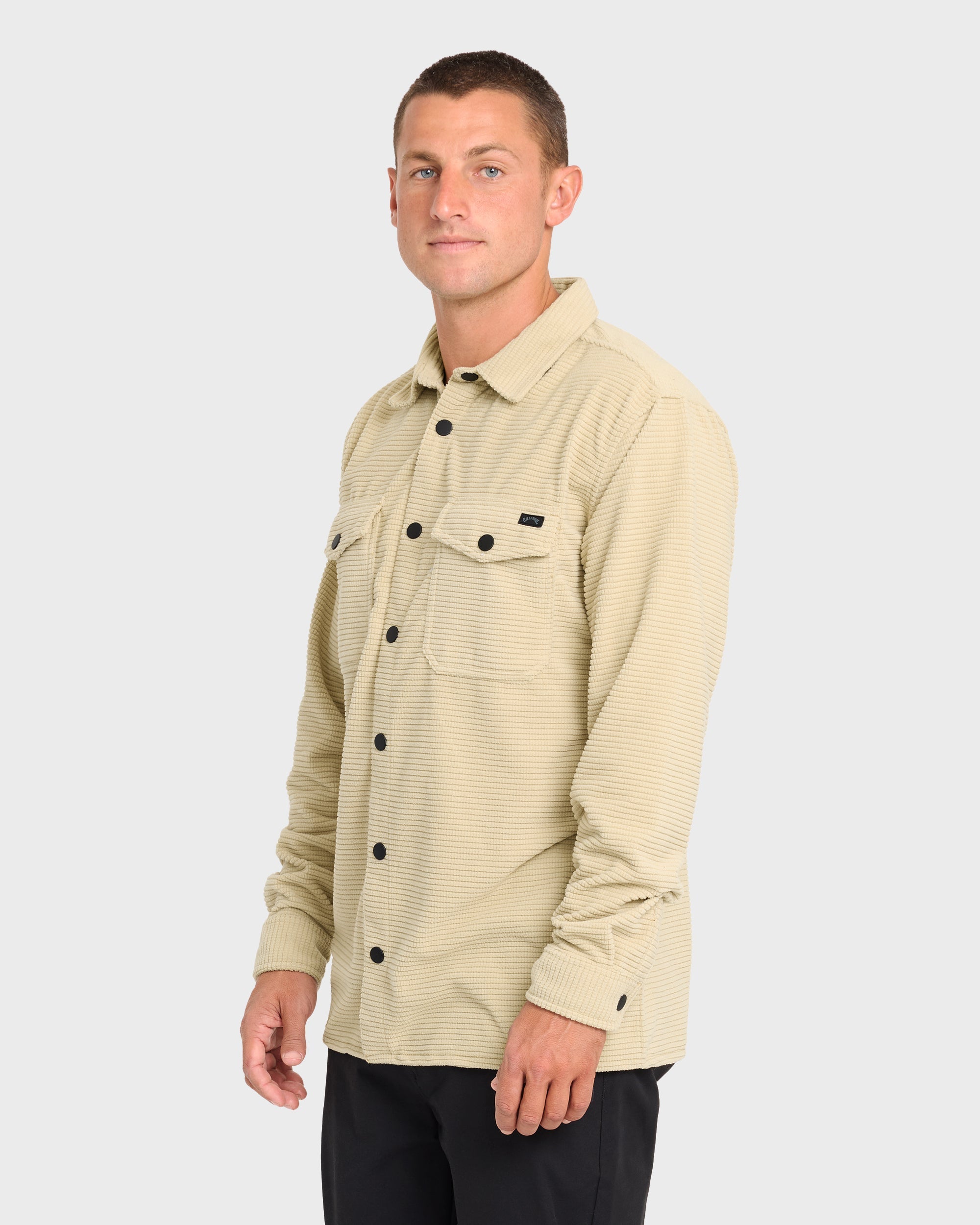 Adventure Division Ridge Long Sleeve Fleece Overshirt - Sand Khaki