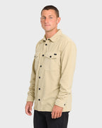 Adventure Division Ridge Long Sleeve Fleece Overshirt - Sand Khaki