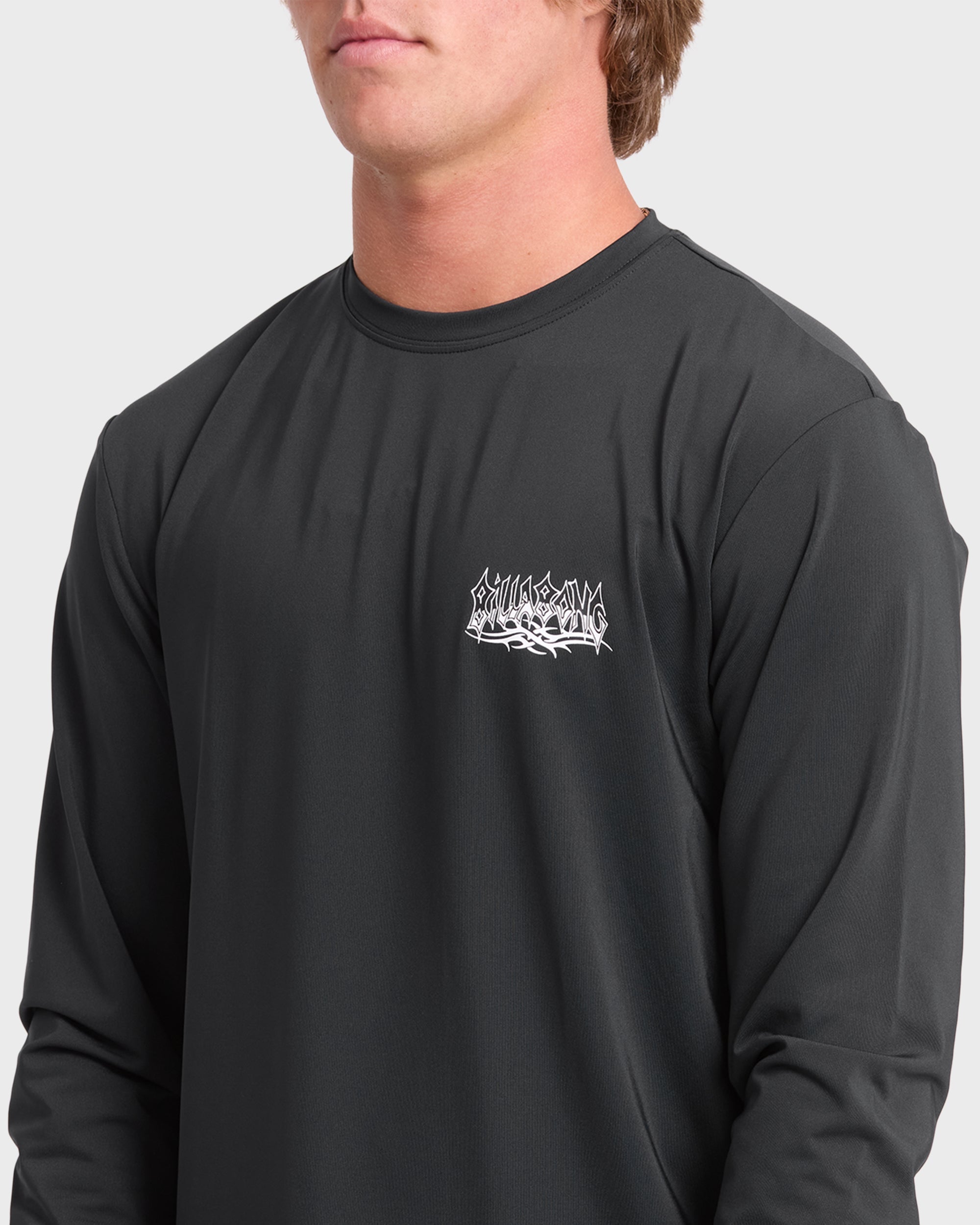 Primo Pack Loose Fit Long Sleeve Surf Tee - Black