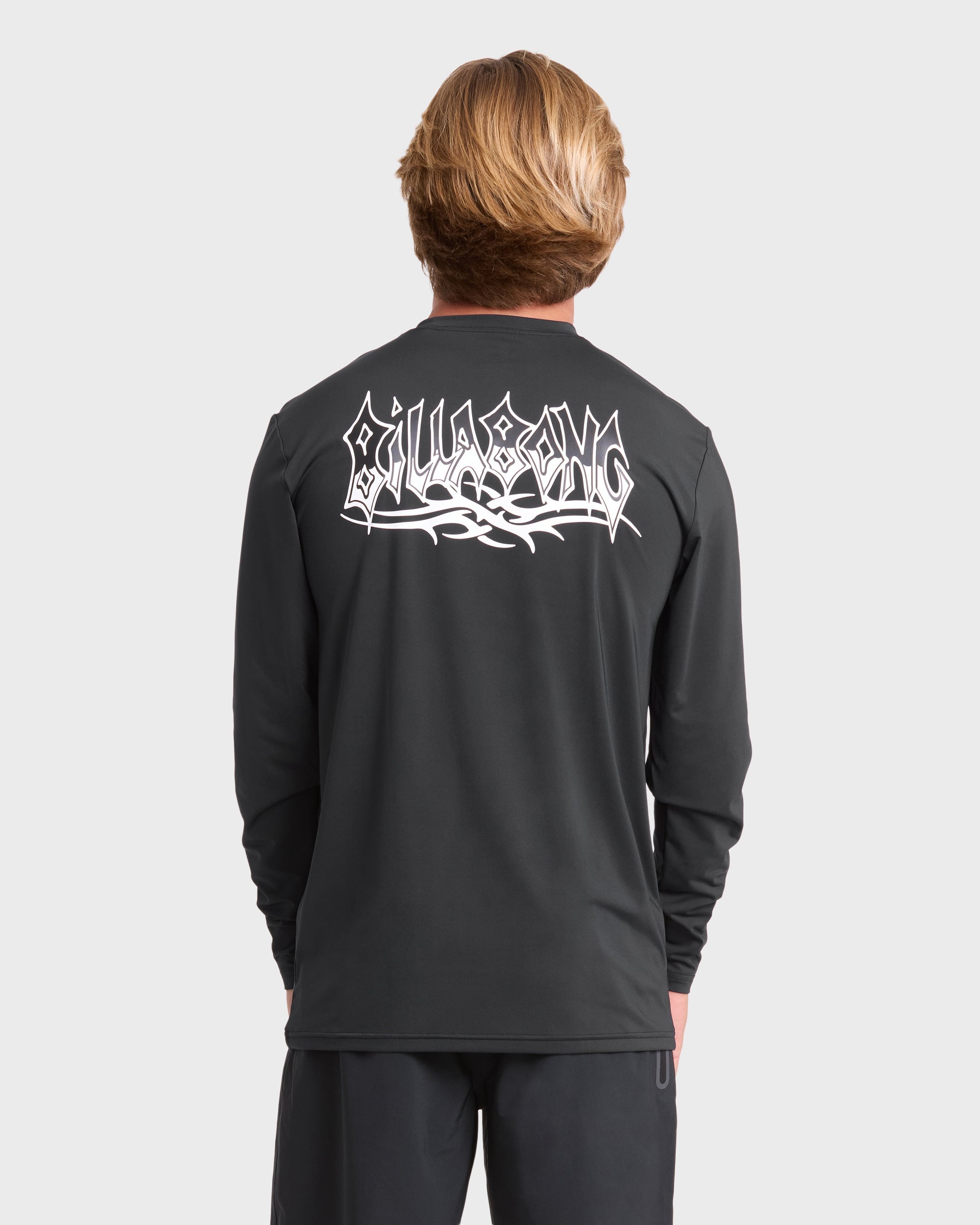 Primo Pack Loose Fit Long Sleeve Surf Tee - Black