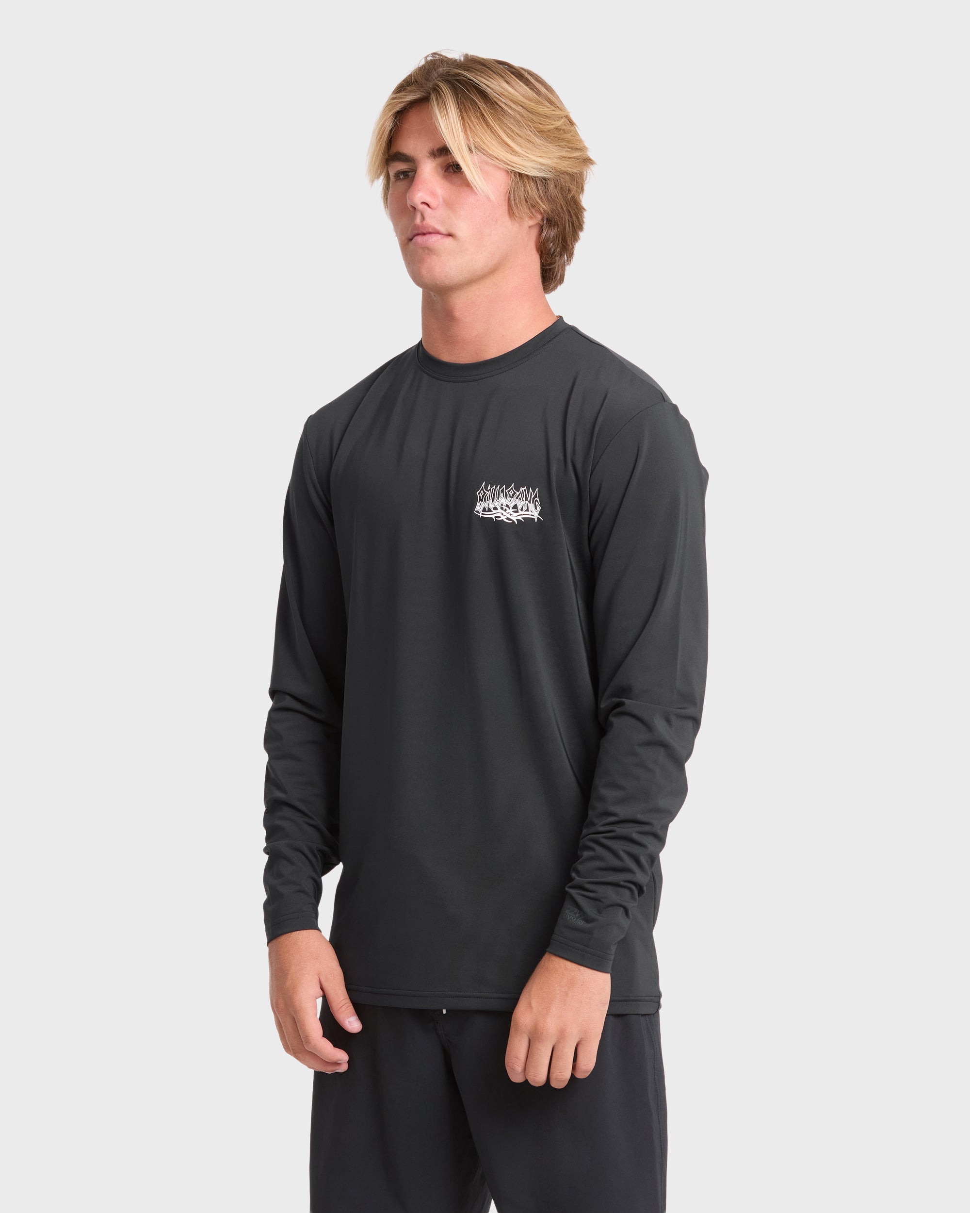 Primo Pack Loose Fit Long Sleeve Surf Tee - Black