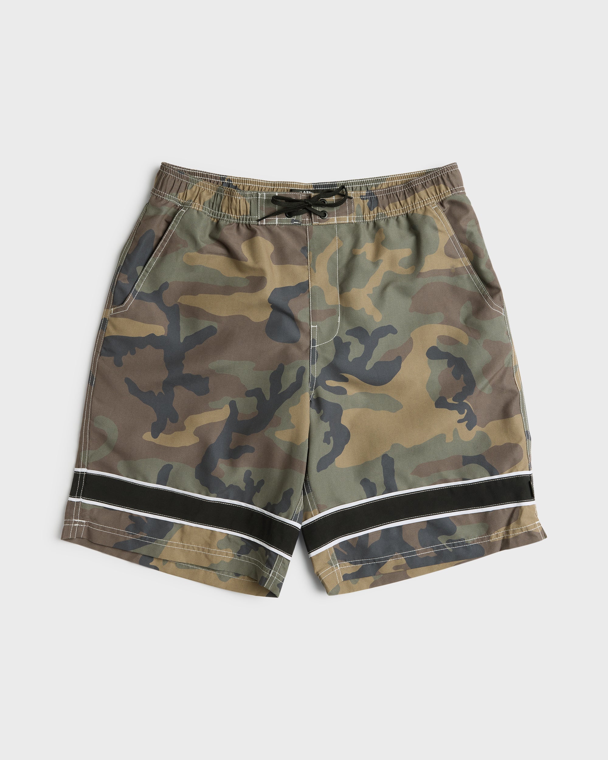 Throw On 2.0 Layback 21 Swim Trunks - Olive Camouflage