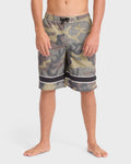 Throw On 2.0 Layback 21 Swim Trunks - Olive Camouflage