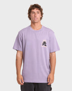 Tear Premium Short Sleeve Knit T-Shirt - Purple Ash