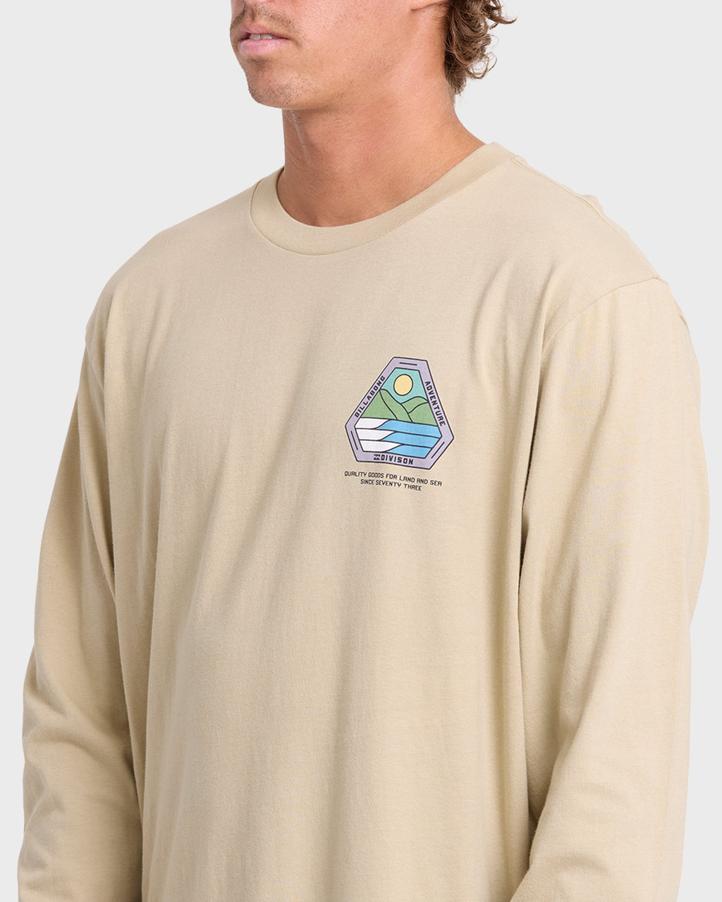 Rockies Adventure Division Premium Long Sleeve Knit T-Shirt - Sand Khaki