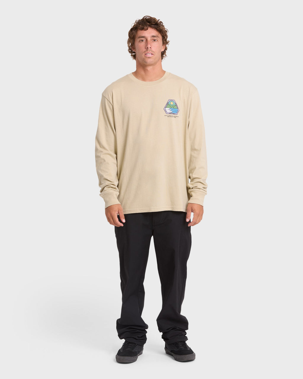 Rockies Adventure Division Premium Long Sleeve Knit T-Shirt - Sand Khaki