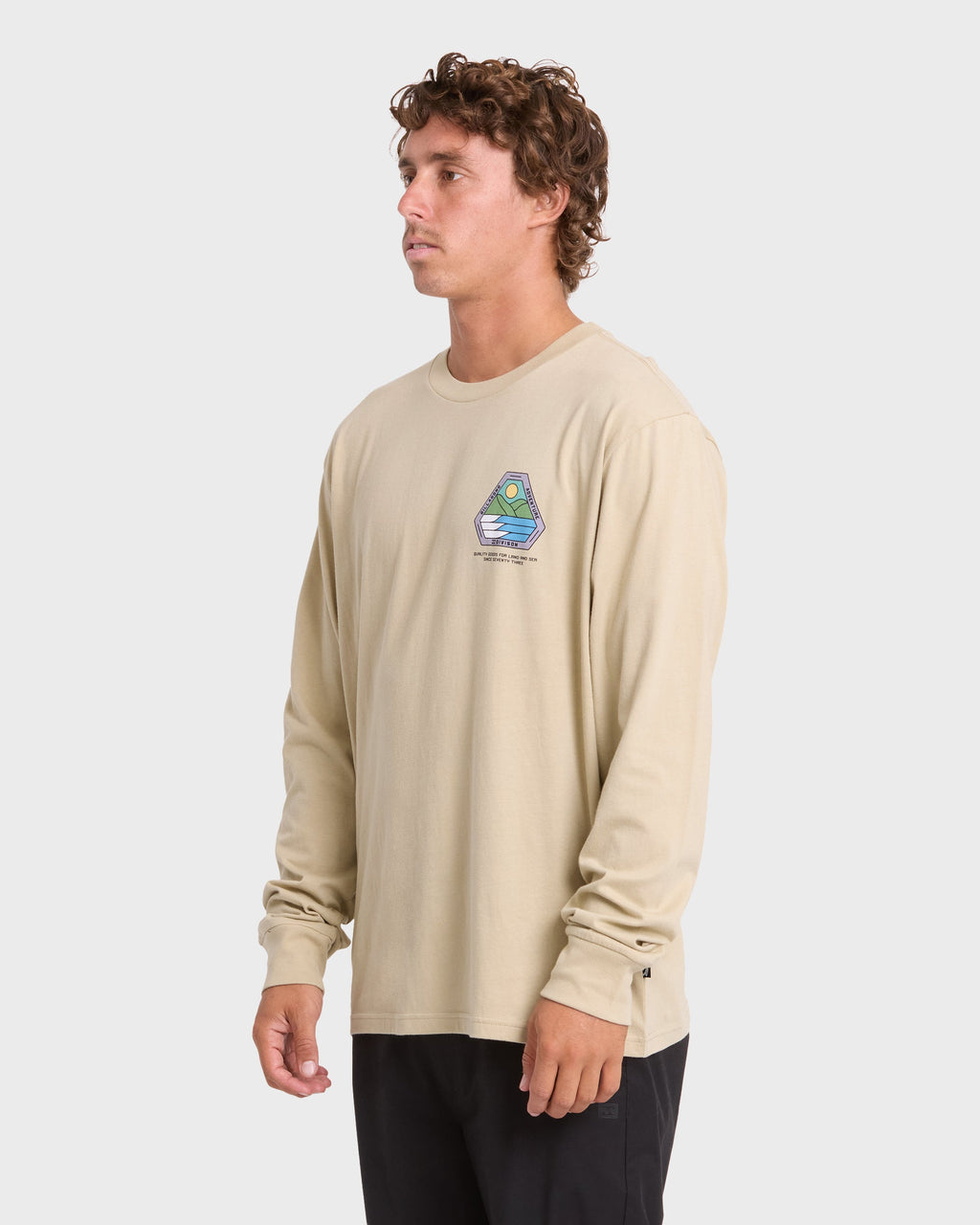 Rockies Adventure Division Premium Long Sleeve Knit T-Shirt - Sand Khaki