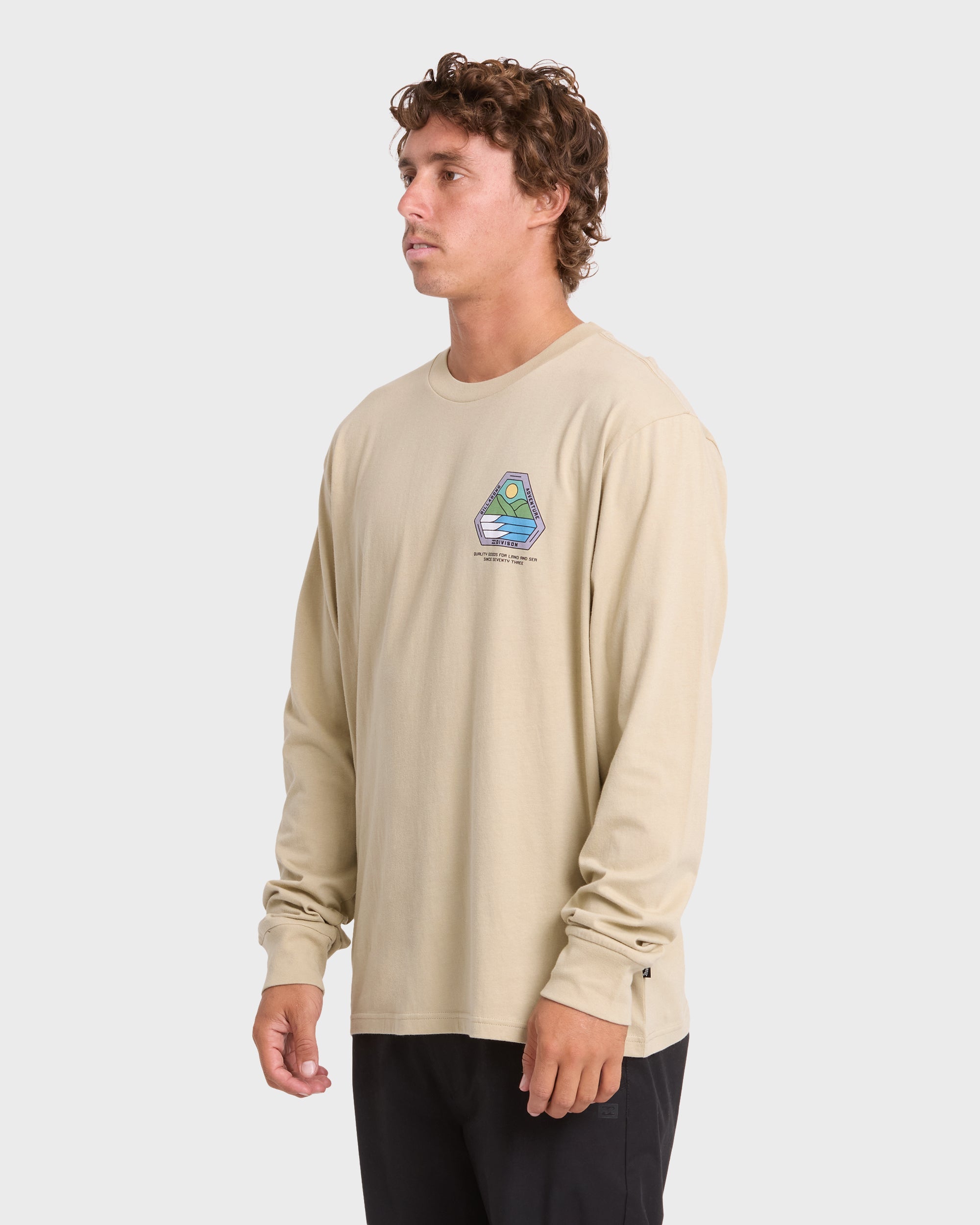 Rockies Adventure Division Premium Long Sleeve Knit T-Shirt - Sand Khaki