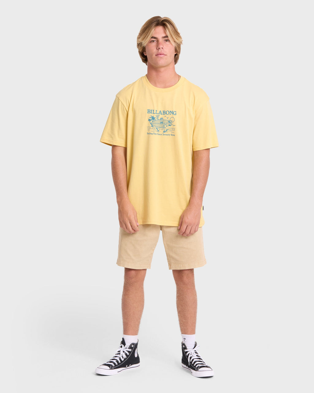 Twinny Premium Short Sleeve Knit T-Shirt - Raffia