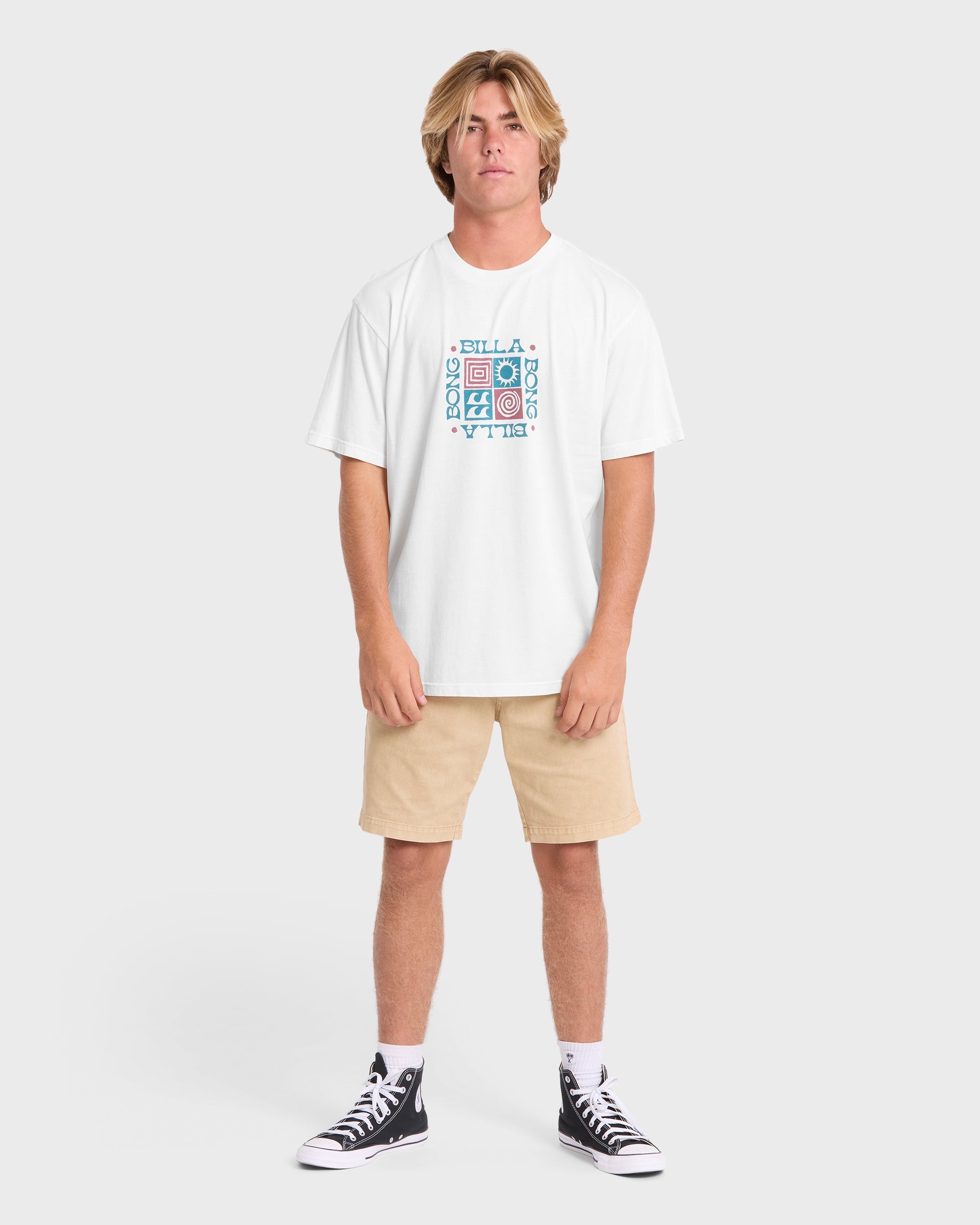 Quarter Premiumss Short Sleeve Knit T-Shirt - Off White