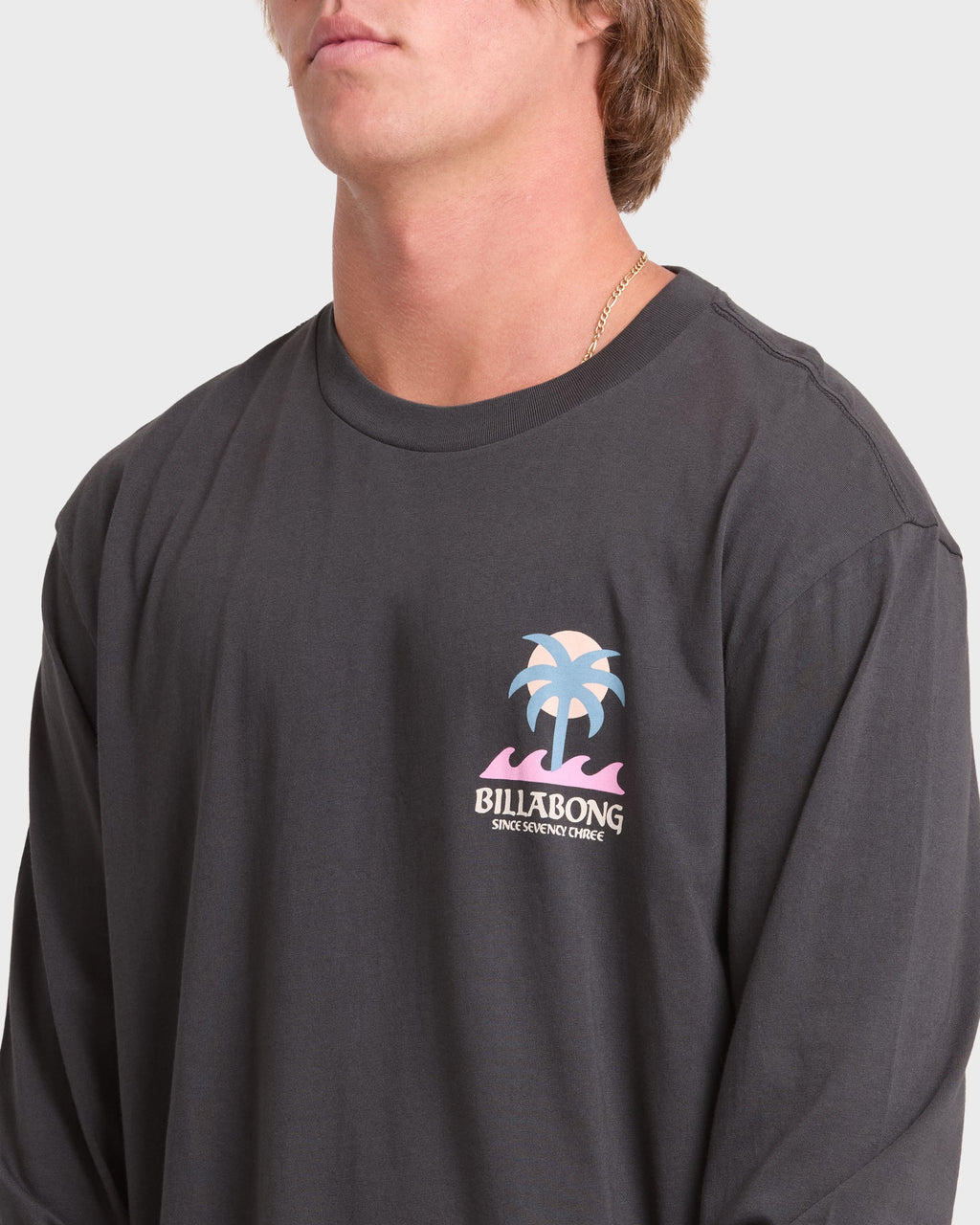 Portal Premium Long Sleeve Cotton T-Shirt - Raven