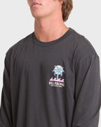 Portal Premium Long Sleeve Cotton T-Shirt - Raven