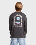 Portal Premium Long Sleeve Cotton T-Shirt - Raven